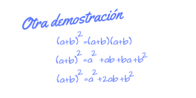 Presentamos otra demostración utilizando la distributiva